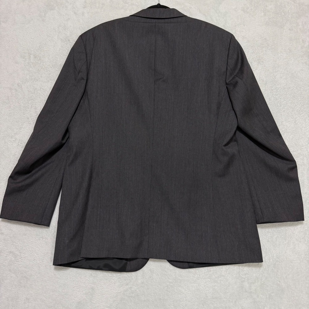 BOSS Hugo Boss Blazer Mens 48R Charcoal Grey Pinstripe The Grand/Central Wool - Picture 3 of 11